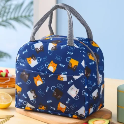 Blue Lunch Box Bag