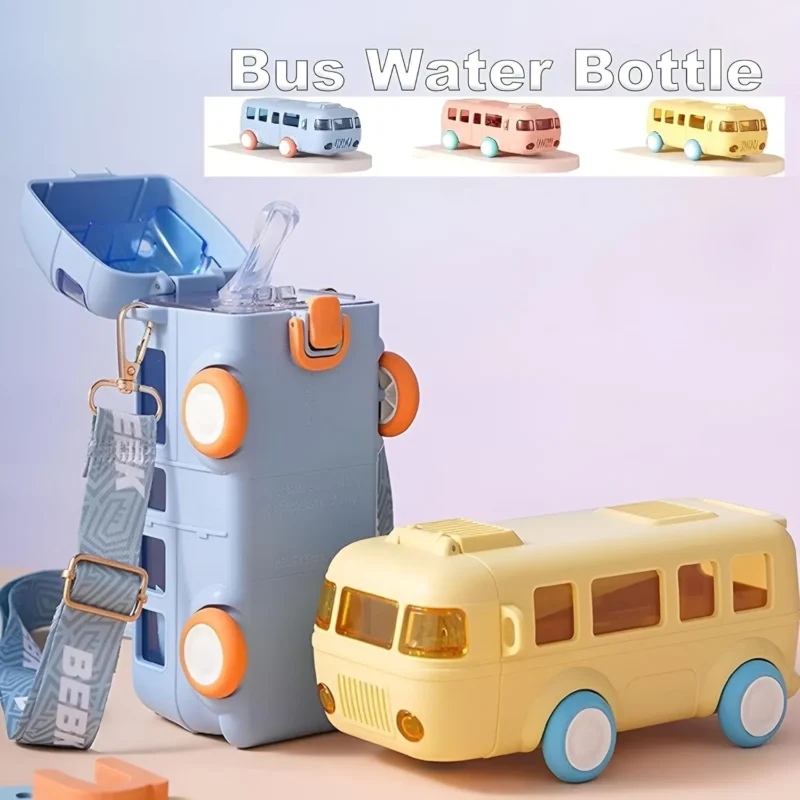 Bus Kids Water Bottle 500ml BPA Free