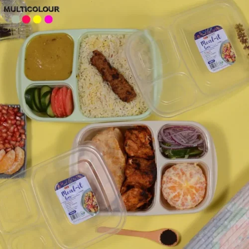 Plastic Lunch Box 3 Compartment 1000ml.