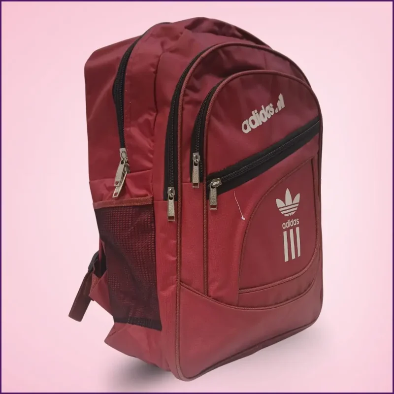 Mehroon Sports School Bag right side