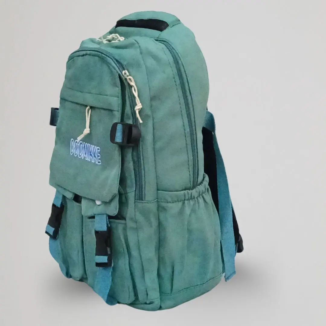 Solid Green Boys Backpack (1)