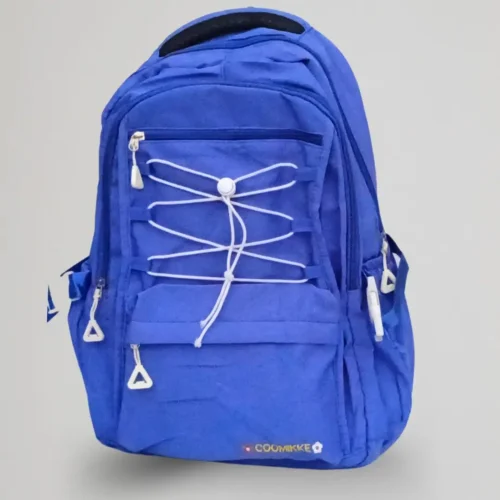 kids school backpack blue Front Side