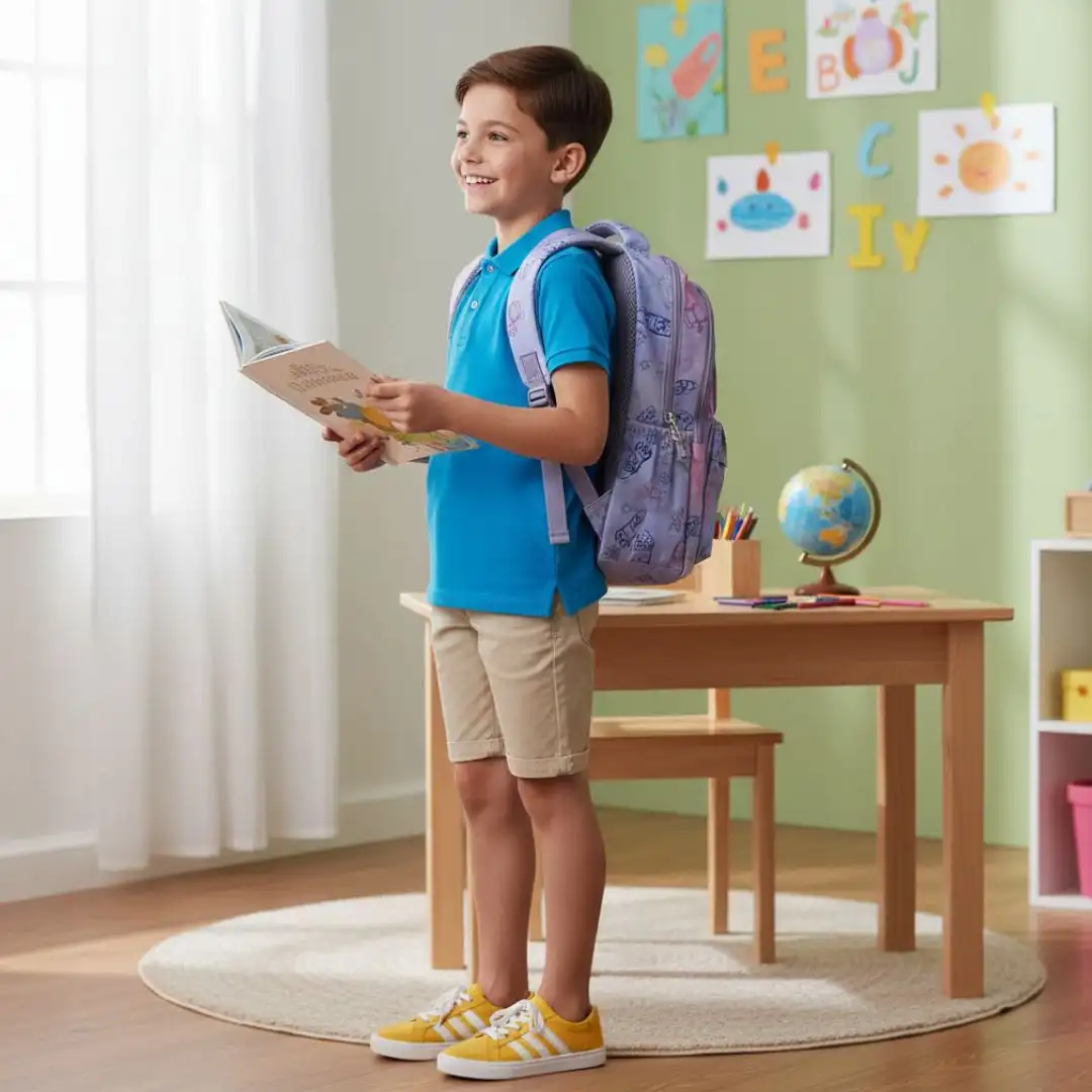 kids school bag for boys space print